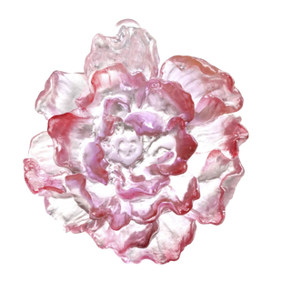 琉璃艺术家梁明毓古法脱蜡牡丹茶枕茶针茶匙架茶具茶饰推荐