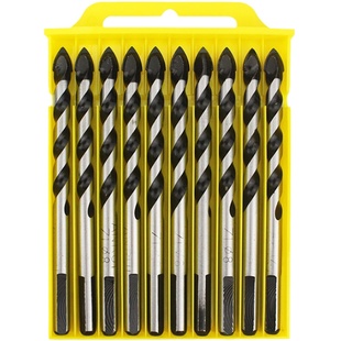 瓷砖玻璃水泥三角钻头多功能钨钢合金打孔手枪钻头手电钻配件8mm