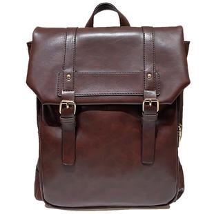 ClakaMke日系JK制服双肩包学院风背包复古软皮女包剑桥书包电脑包