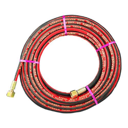 高压钢丝氧气管乙炔管丙烷管4mm焊割气割用6mm防冻耐磨耐热气管