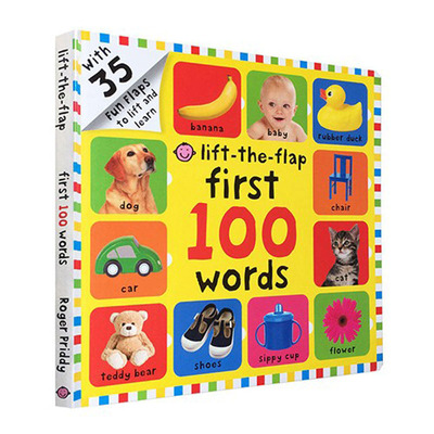 预售 麦克美伦翻翻学100词 First 100 Words Lift-the-Flap 单词学习英语启蒙 纸板翻翻书 互动式图文联想 0-3-6岁 英文原版 又日?