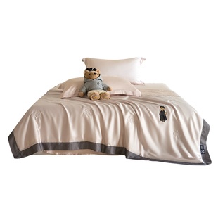 TeenieWeenie2026新款60支莱赛尔天丝刺绣蚕丝夏凉被空调被子夏天