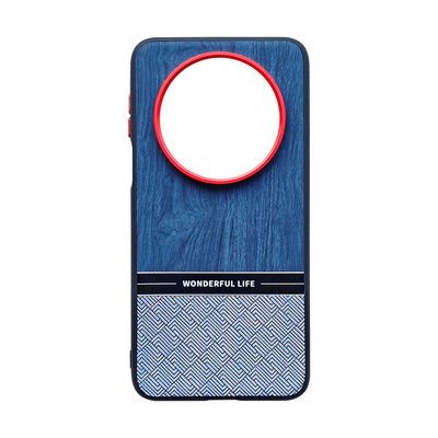 适用华为Mate80手机壳拼接木纹