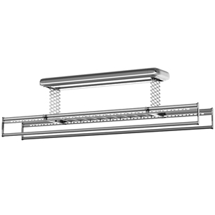 2.4米直杆电动晾衣架固定不伸缩烘干全自动智能遥控升降家用阳台