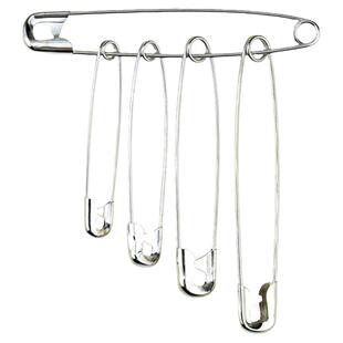 纯钢丝加厚别针大号小号安全别针吊牌服饰固定婚仪保险扣针回形针