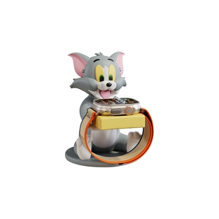 猫和老鼠苹果手表充电支架适用于oppo小米华为手表支架小天才iwatch磁吸充电座applewatch底座创意周边小摆件