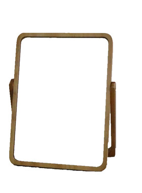 复古风桌面木质宿舍少女镜子