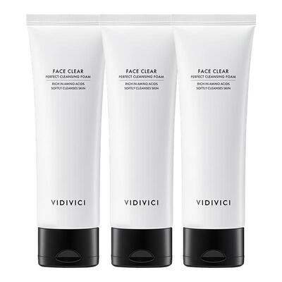 vidivici女神洁面洗面奶3支装温和敏感不紧绷清洁官方旗舰店正品