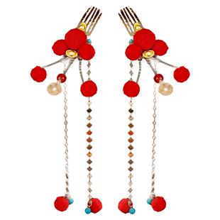 见习日常古风发饰发簪发钗发梳招财过年铜钱金元宝头饰汉服国风