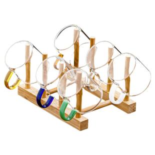 加厚耐热透明玻璃品茗杯小茶杯带把杯功夫茶具套装家用水杯子茶碗