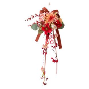 良订 高端婚房仿真花室内婚礼家庭布置装饰品电视墙柜子门上挂件