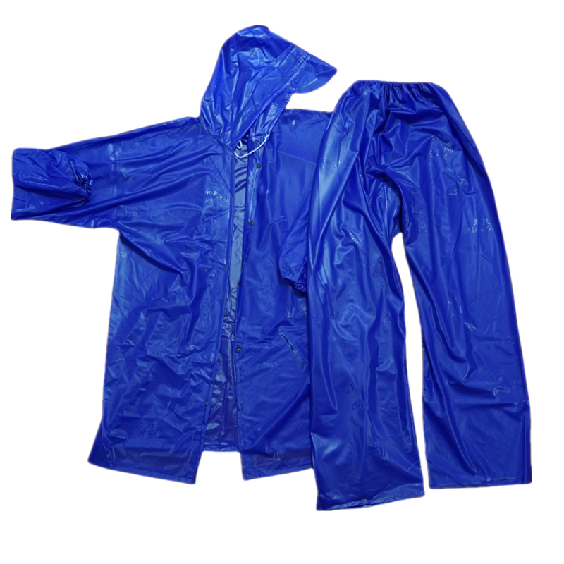 牛筋海胶套装雨衣/分体雨衣雨裤/进口PVC海胶布/摩托车捕鱼套装