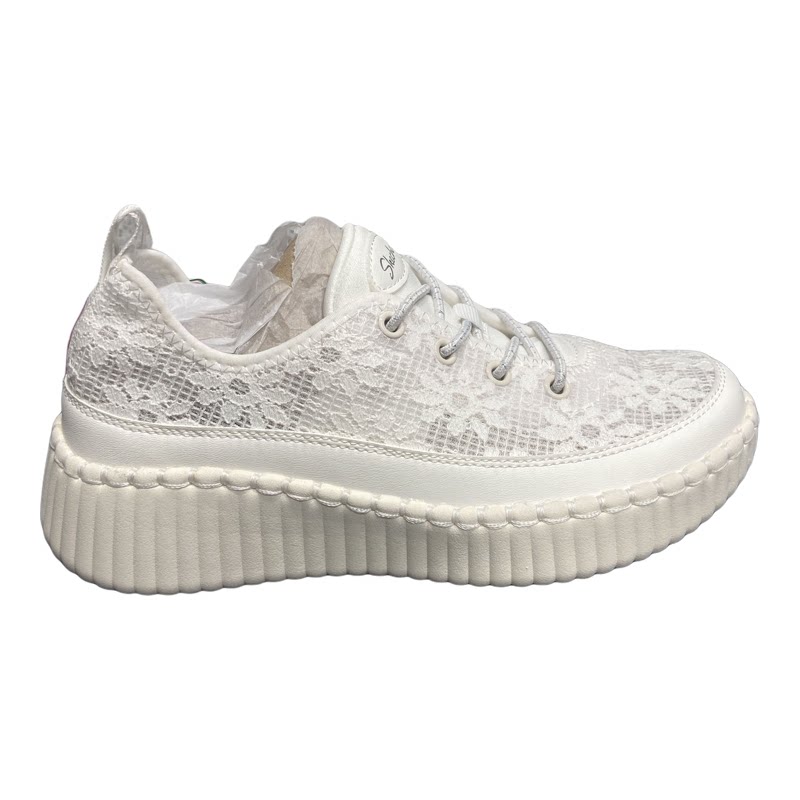 Skechers斯凯奇2026新款女士复古玛丽珍蕾丝时尚舒适休闲鞋159579