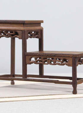 红木紫砂壶架茶具架小博古架摆件置物架鸡翅木多宝阁创意家居饰品