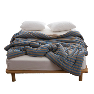 日式良品天竺棉针织棉全棉冬被轻盈保暖纯棉春秋被被芯被子可水洗