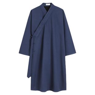 武当斜襟三清领道袍男秋冬加厚道士服装男道服女加绒保暖道士长袍