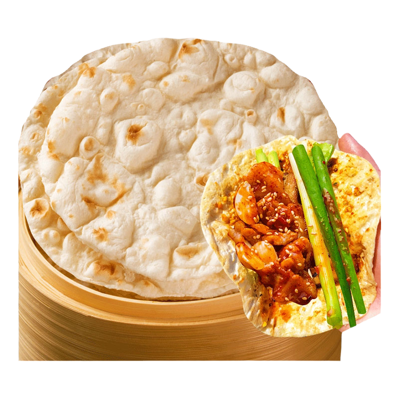 淄博烧烤小饼专用饼东北三件套烙饼岳川山东煎饼烤肉卷饼饼皮商用