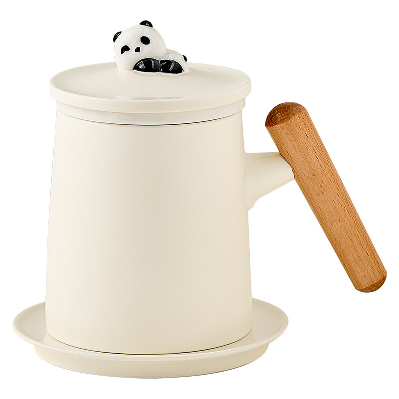 【熊猫陶瓷】茶水分离马克杯