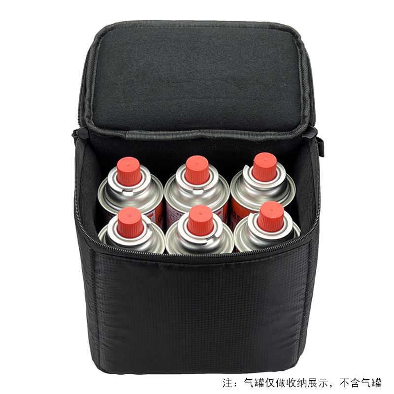 可装6瓶250g气罐包收纳包野餐户外露营卡式炉气罐炊具丁烷包气瓶