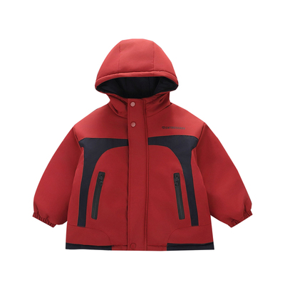 儿童冬季兔绒加厚保暖派克服外套