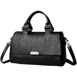 袋鼠真皮女包冬天斜挎小包软牛皮手提包大容量2025新款单肩包大包