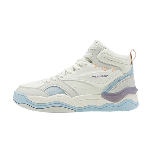 乔丹高帮板鞋女2025冬季新款鞋子加绒保暖棉鞋革面休闲运动鞋百搭