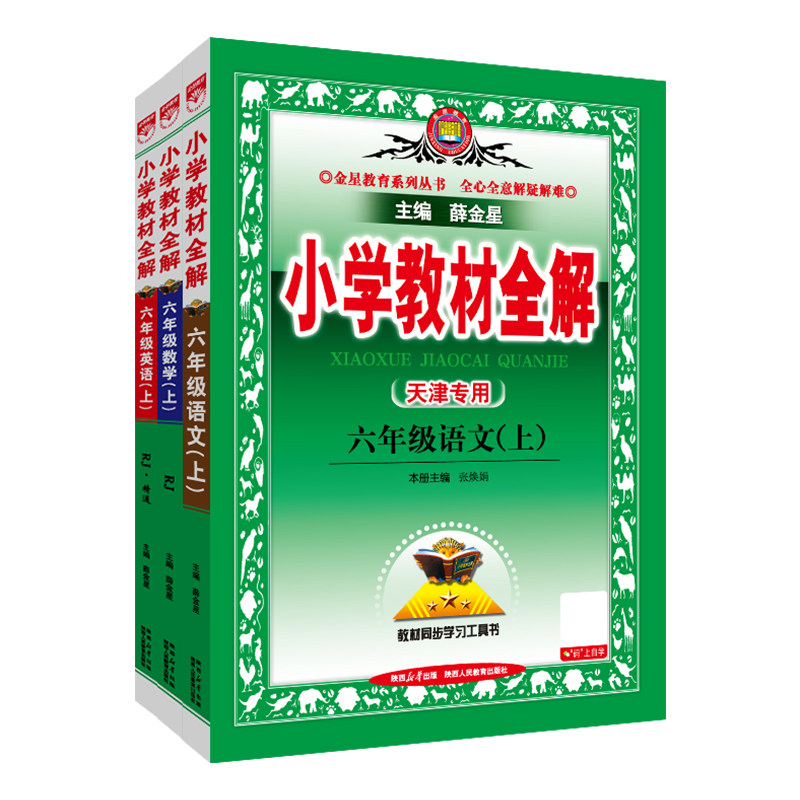 小学教材全解六年级上语数英套装