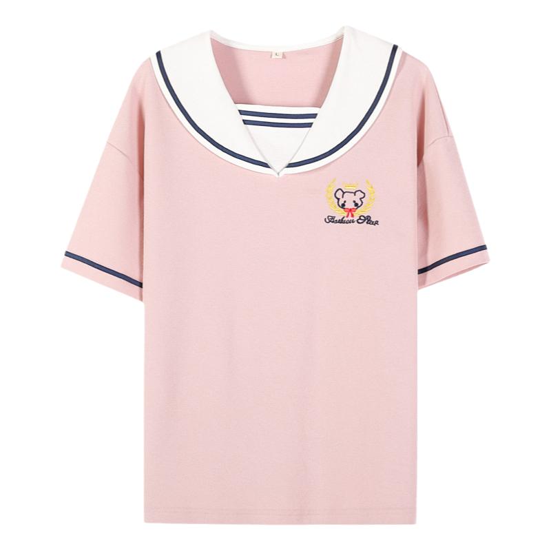 女生T恤小衫日系2021年14宽松