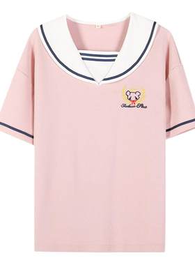 女生T恤小衫日系2021年14宽松