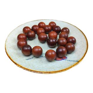 天然雷击枣木手工散珠手串配件串珠佛珠简约风小众老木料深色原木