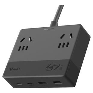 公牛桌面充电站拓展坞电源工作站手机插排快充67W电竞 多功能插座