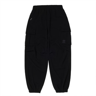 MLB休闲裤男女25秋冬NY刺绣小标透气工装束脚运动长裤3APTB0554