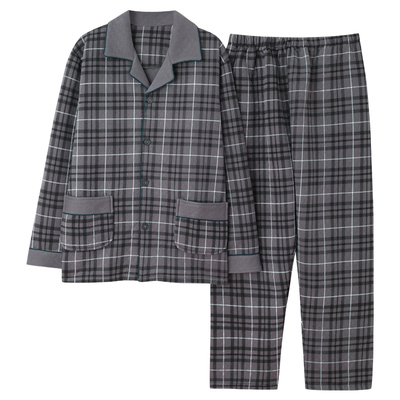 芬腾正品秋冬男士睡衣空气棉夹层