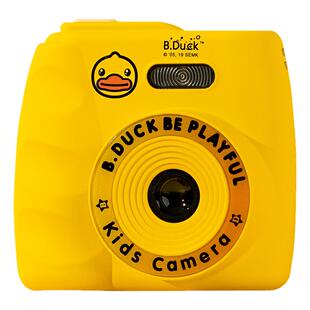 B.Duck小黄鸭儿童相机玩具拍照自拍带小游戏宝宝高清数码照可充电