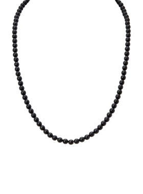 黑玛瑙串珠项链女choker短链串珠