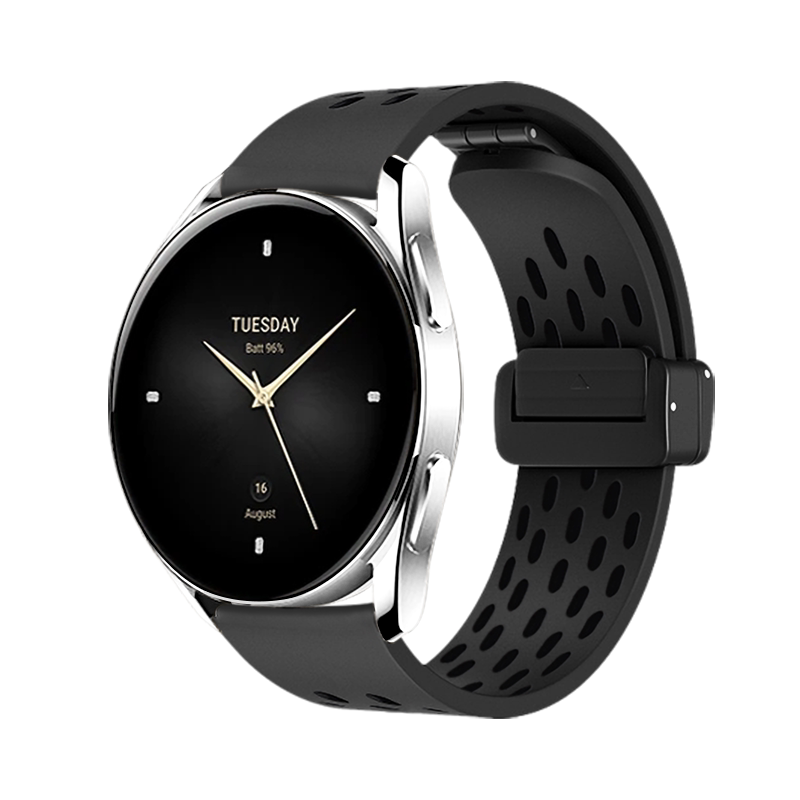 适用小米手表xiaomi watch 5表带新款s5透气硅胶腕带s4/s4sport运动智能防水磁吸s3/2表链colo