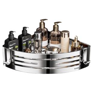 304不锈钢浴室置物架免打孔卫生间厕所可拆卸壁挂三角篮转角收纳