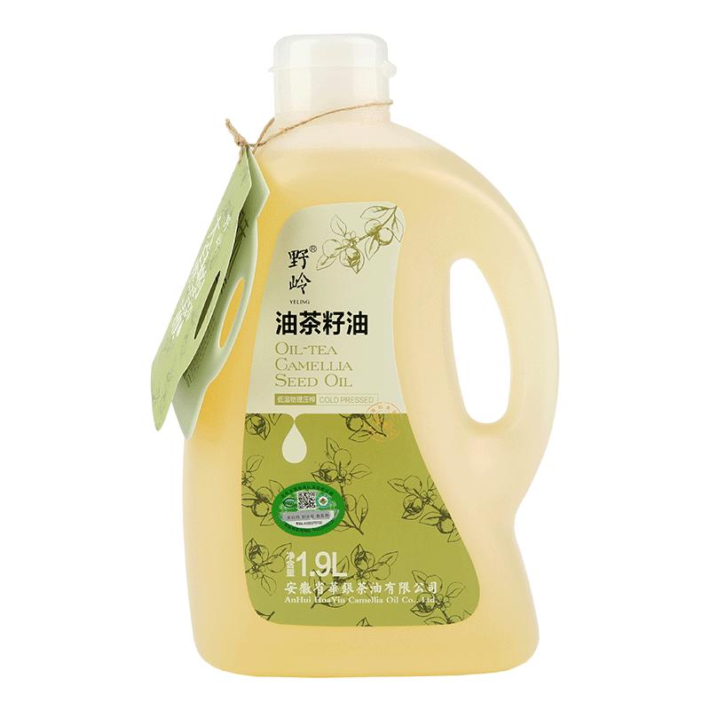 野岭有机山茶油1.9L 低温物理压榨油茶籽油高端食用油家用烹饪油