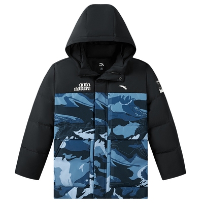 安踏儿童羽绒服男童加绒保暖冬季