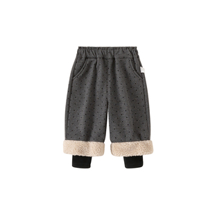 女童裤子冬装长裤宝宝加绒裤子秋冬新款加厚儿童休闲裤洋气童装潮