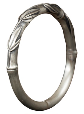 时尚个性风节节高足银手镯