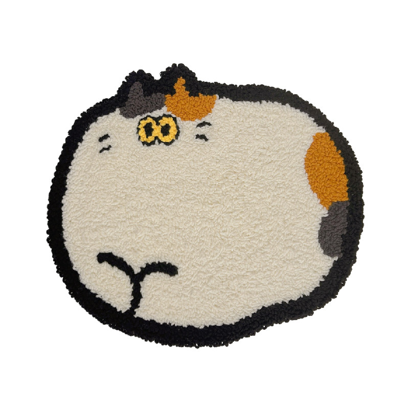 猫咪戳戳绣毛绒坐垫DIY材料包