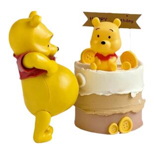 卡通大肚维尼小熊生日蛋糕装饰可爱大肚熊怀孕孕妇生日蛋糕摆件