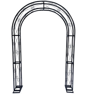 欧式铁艺拱门架子草坪婚礼鲜花爬藤花架韩式花门新款婚庆道具布置