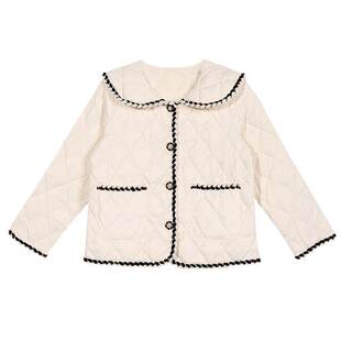 IVY HOUSE常春藤儿童装女童冬季款 经典小香风轻薄利落羽绒服外套