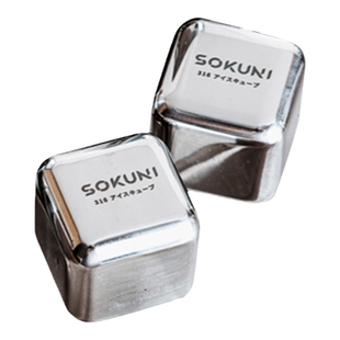 英国316不锈钢冰块冰镇神器食品级威士忌制冰格模具冰粒金属酒石