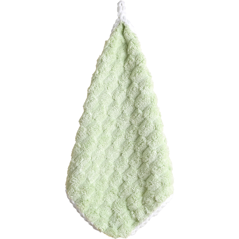 擦手巾挂式小毛巾厨房卫生间洗脸家用儿童毛巾吸水速干抹手布手帕