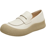 天美意2025秋新款舒适厚底复古一脚蹬牛津鞋女单鞋CEQ03CA5