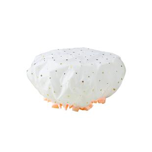 加厚浴帽防水沐浴帽淋浴双层头套帽厨房防油烟帽子女士款洗澡发套