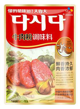 希杰韩国大喜大韩文牛肉粉调味料